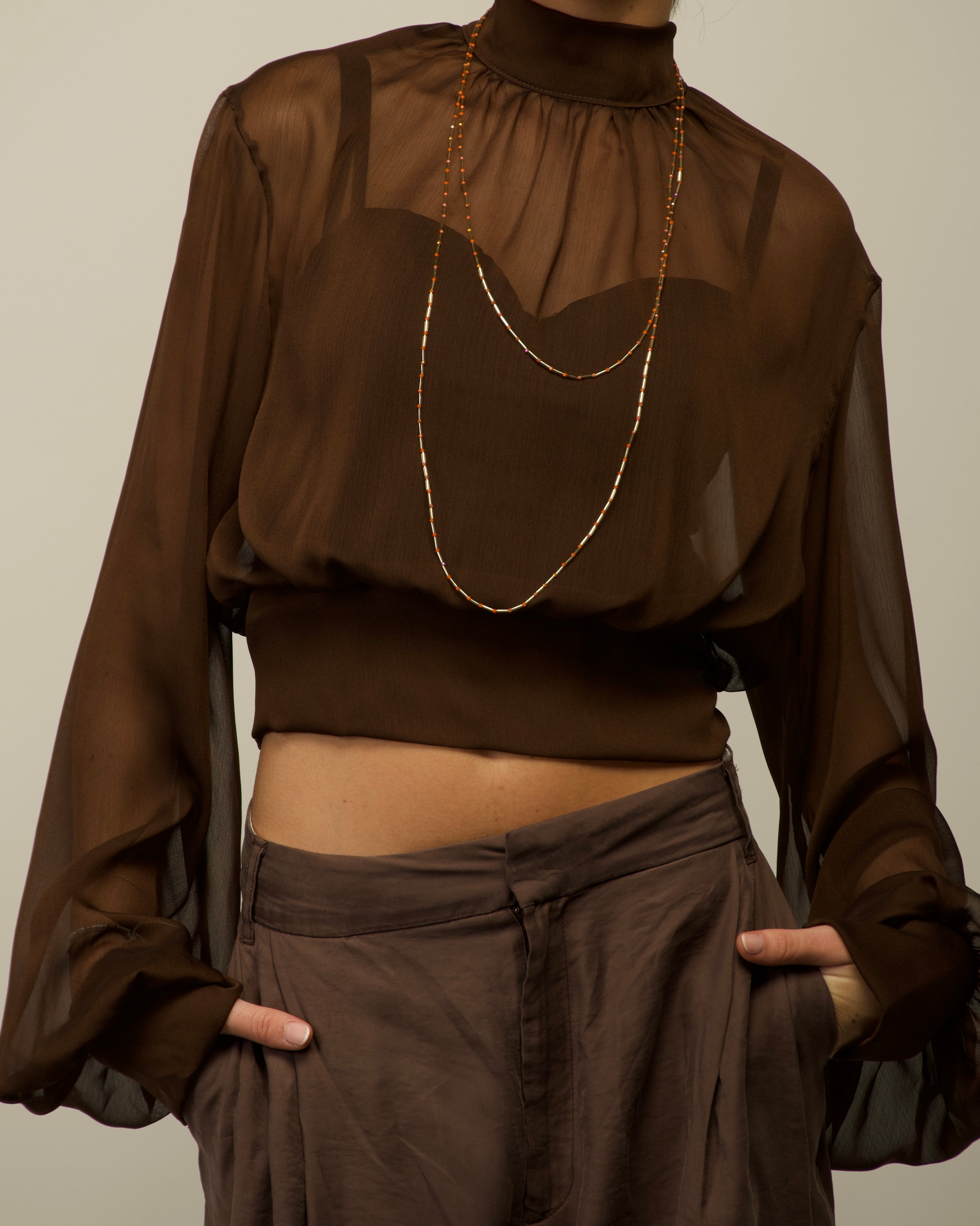 BLUSA MARRÓN