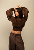 BLUSA MARRÓN